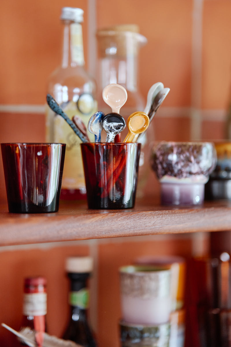 Hkliving 70s ceramics : spoons M, force (set of 4)