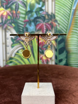 Repurposed GG dangle Bee earrings