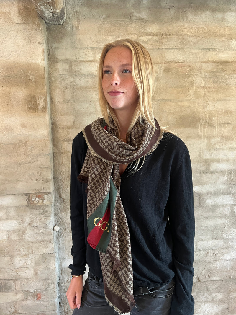 Gucci shawl wool brown – A Piece Lux - Main Image