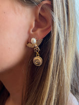 Repurposed GG dangle Bee earrings