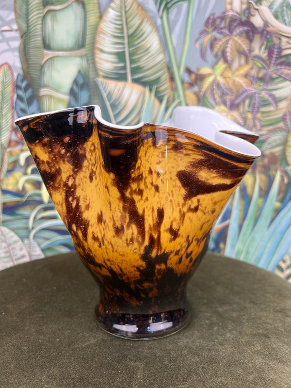 French mouth blown vase Besseges