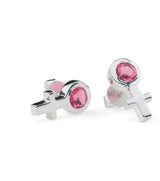 Sägen Future Is Female Fucsia Earrings