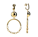 Sägen Solar Golden Statement Earrings