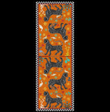 Ortigia Ocelot Cashmere Scarf orange