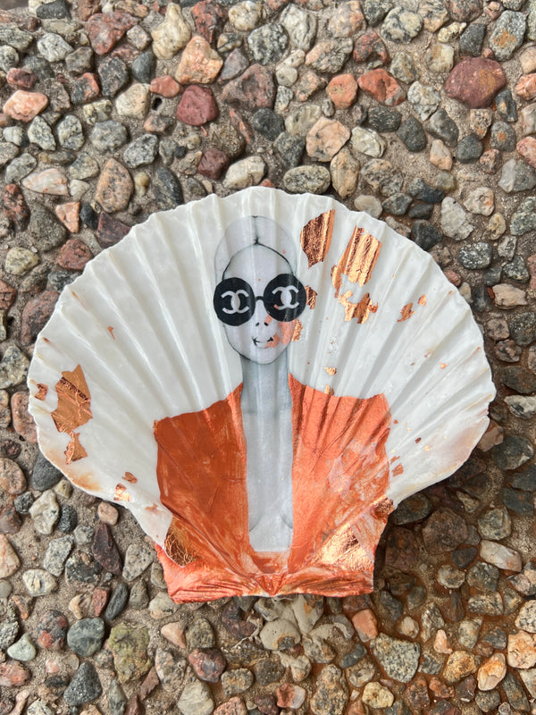 Hand painted shell coco Rosé