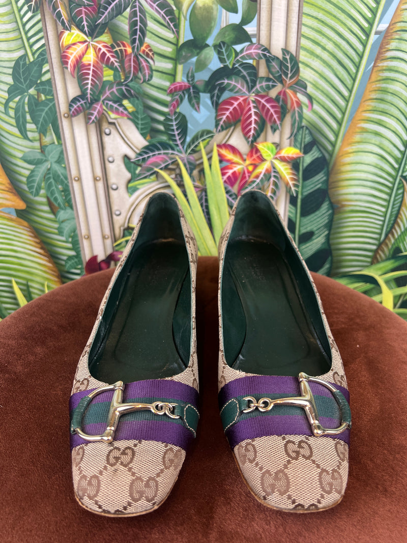 Gucci heels monogram