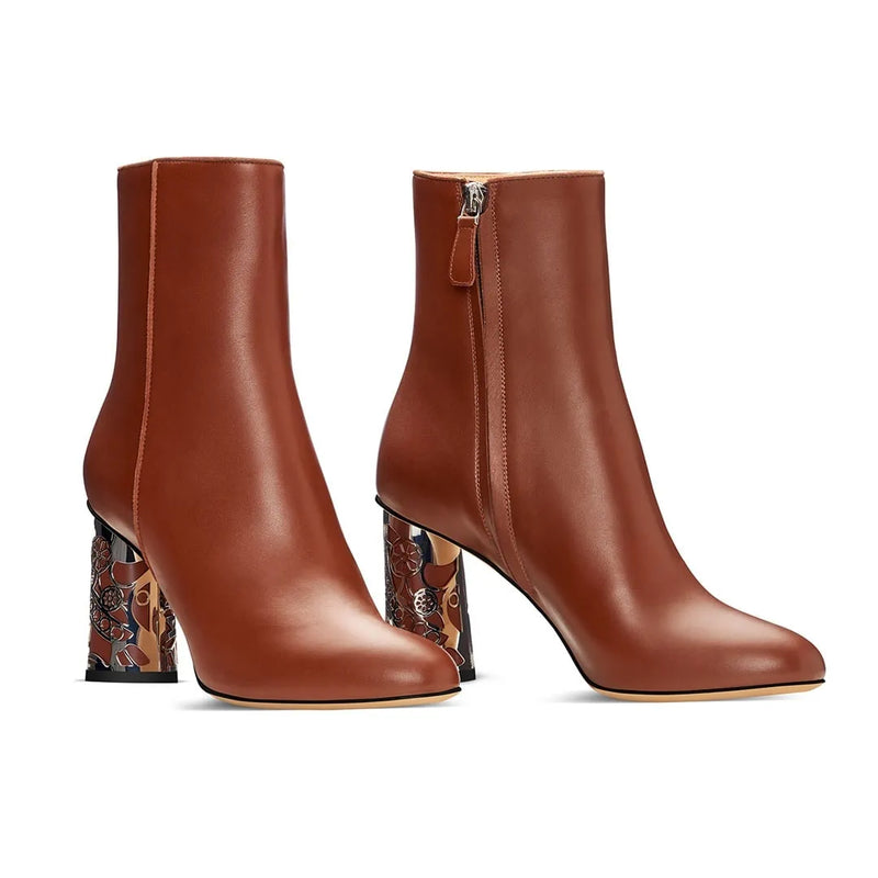 Rebecca Björnsdotter brown calf leather boot