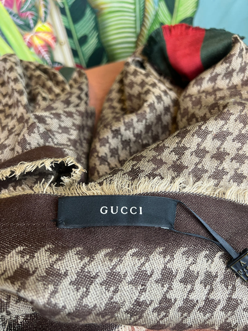 Gucci shawl wool brown – A Piece Lux
