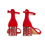 Rebecca Björnsdotter Lucy red suede sandal