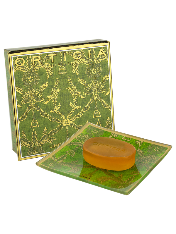 Ortigia Lime di Sicilia Glass Plate & Soap