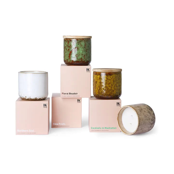 Hkliving 70s ceramics : scented candle Northern Soul