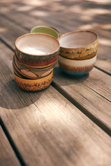 Hkliving 70s ceramics : noodle bowls seabreeze (set of 4)