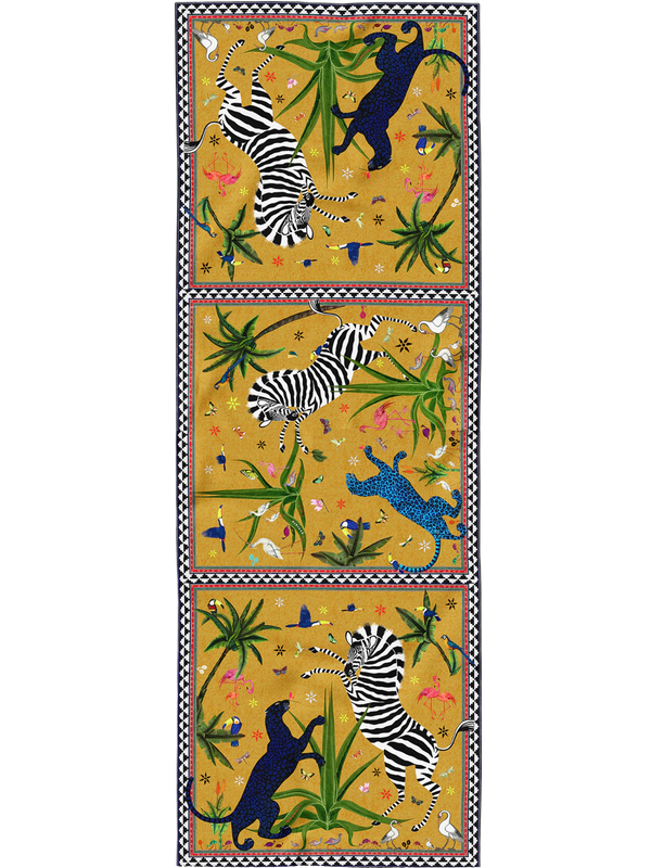 Ortigia Silk Scarf Jungle Sahara
