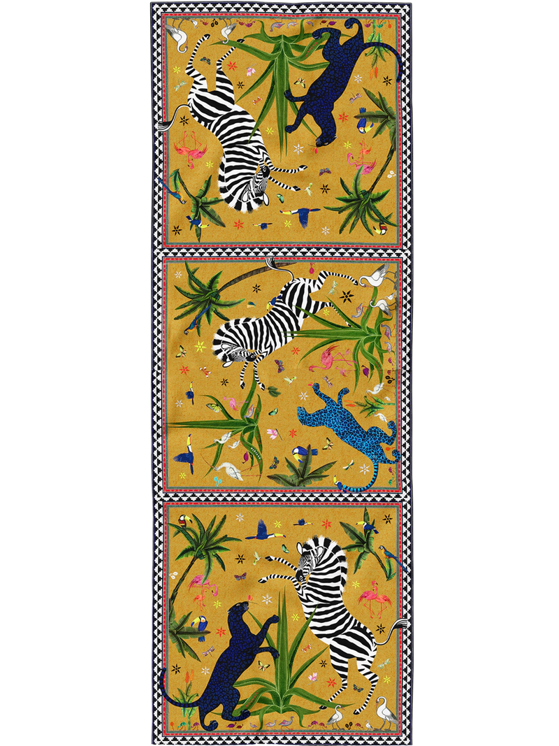Ortigia Silk Scarf Jungle Sahara