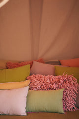 hkliving Rugged woolen cushion pink