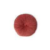 hkliving Round ripple cushion burgundy