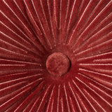 hkliving Round ripple cushion burgundy