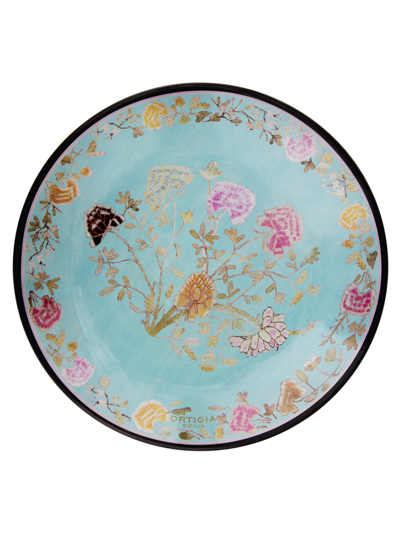 Glass plate round Florio