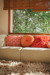 hkliving Round ripple cushion sienna