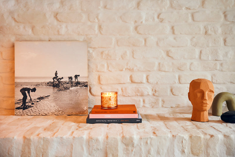 Hkliving 70s ceramics : Glass scented candle Retro Porch Night