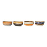 Hkliving 70s ceramics  tapas bowls crystal (set of 4)