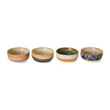 Hkliving 70s ceramics  tapas bowls crystal (set of 4)