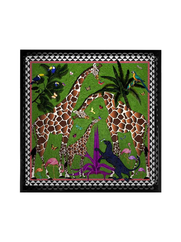 Ortigia Tray Giraffe Green