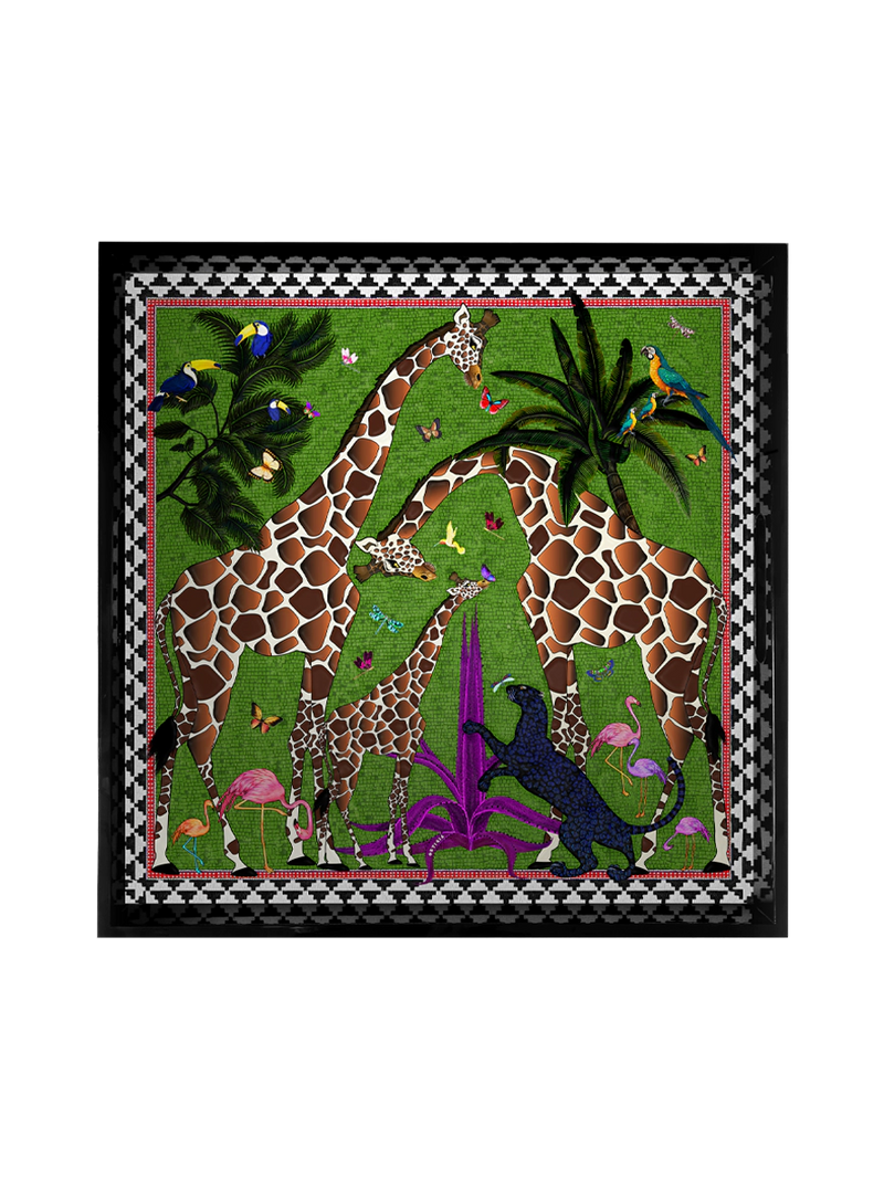 Ortigia Tray Giraffe Green