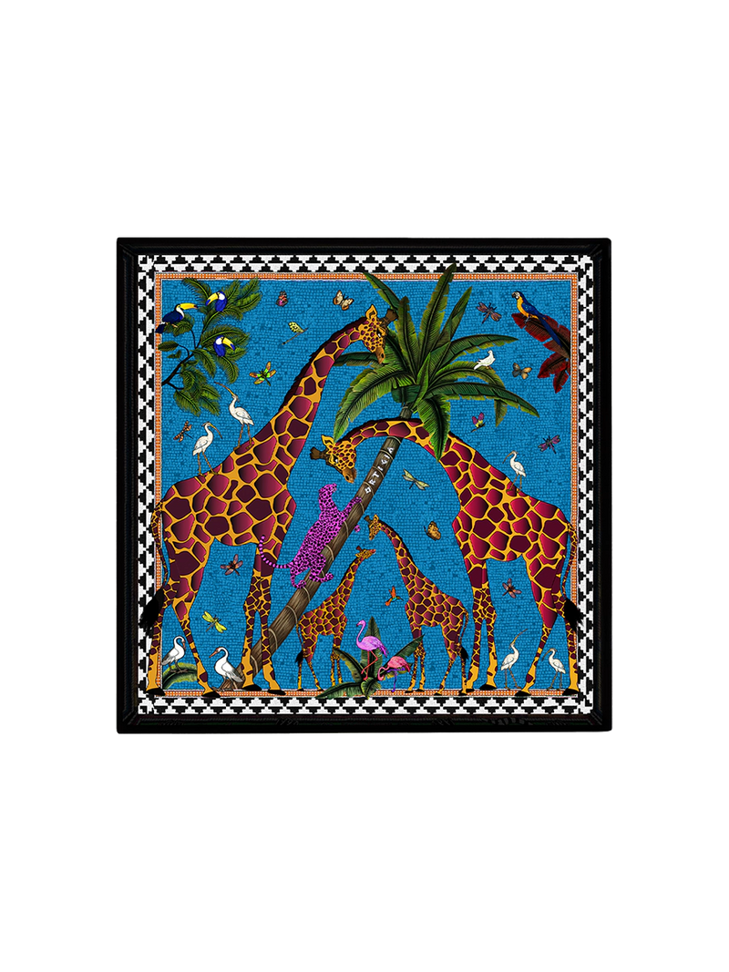 Ortigia Tray Giraffe Blue