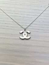 Repurposed CC Necklace Letters/Silver