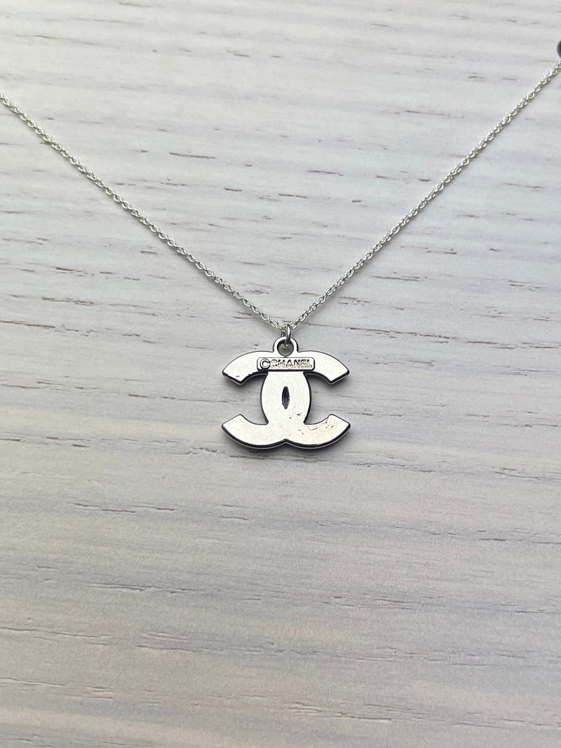 Repurposed CC Necklace Letters/Silver