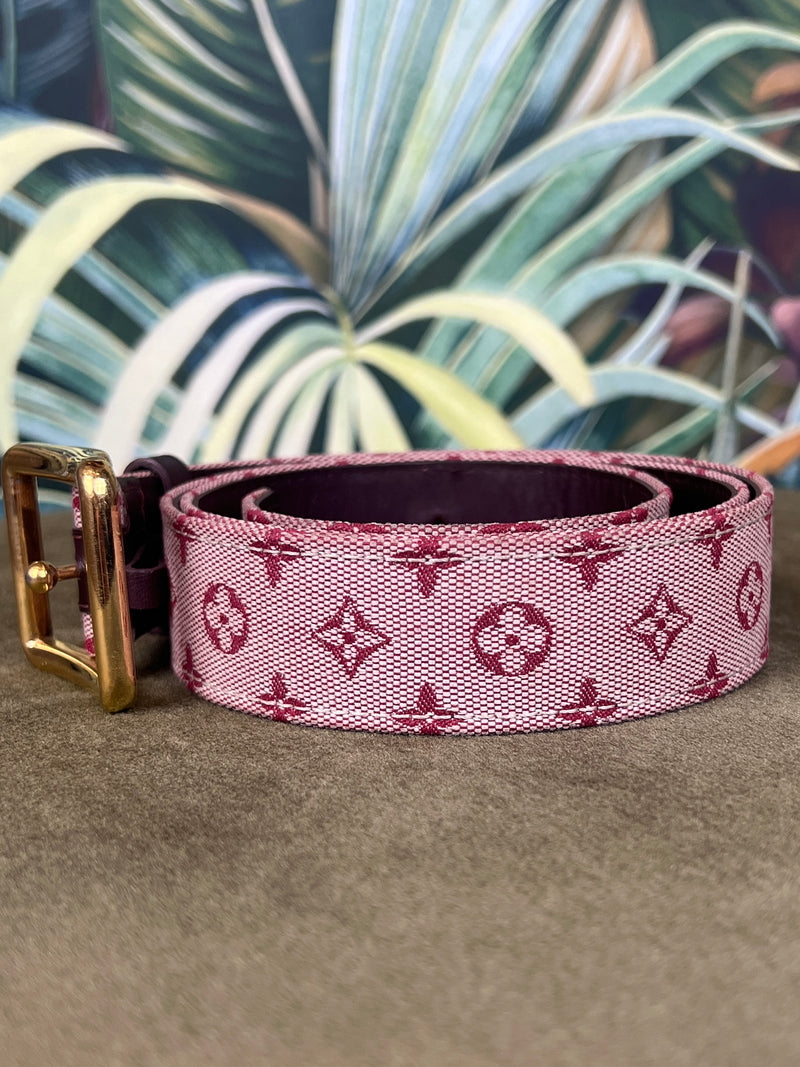 Louis Vuitton canvas belt