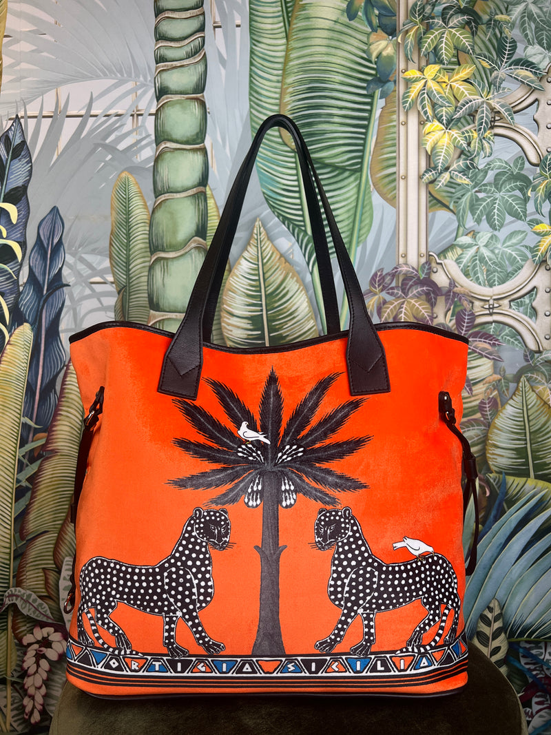 Tote Gattopardo Orange