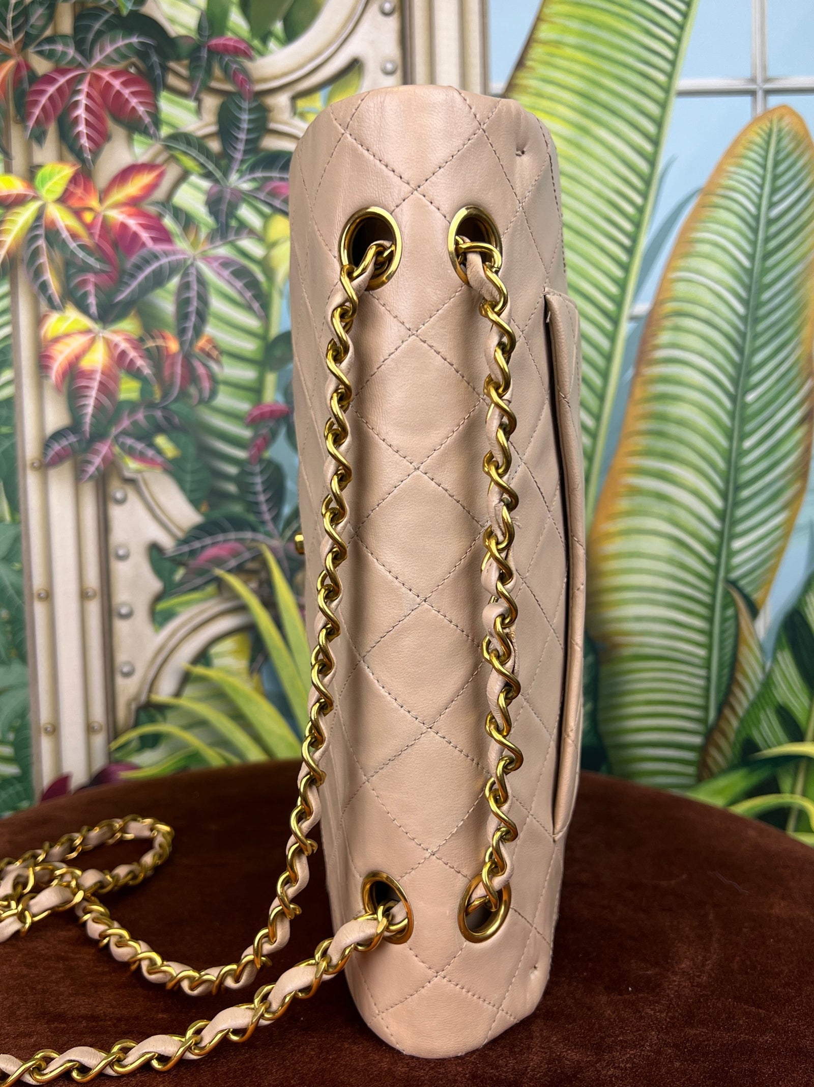 Chanel double flap beige, gold hardware – A Piece Lux