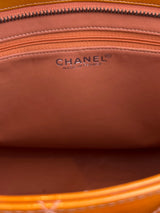 Chanel Medallion tote shiny orange leather