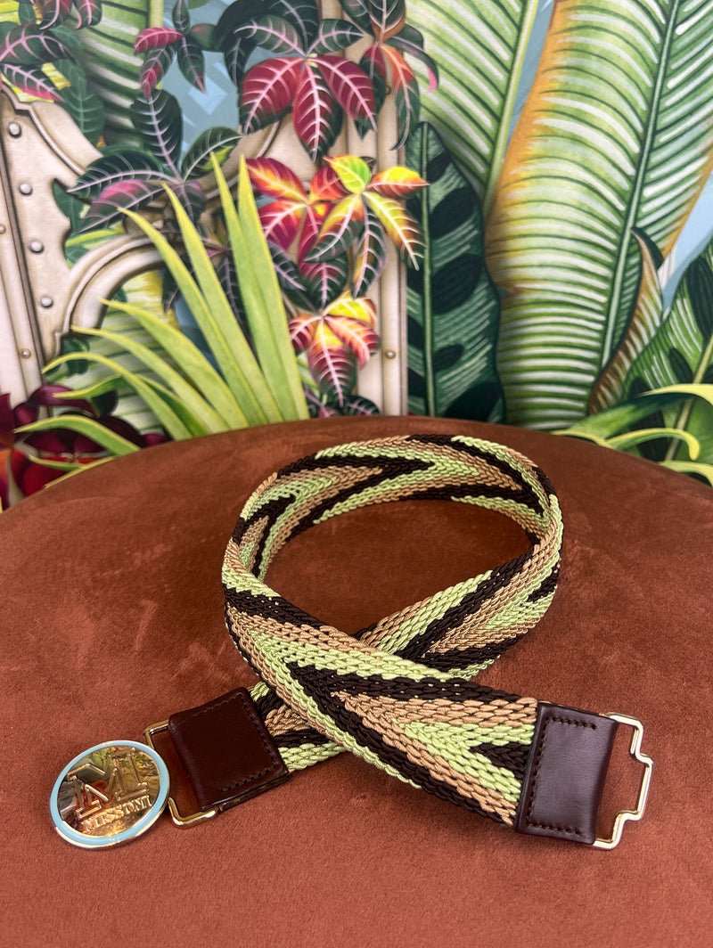 Missoni belt green/brown