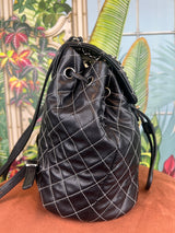 Chanel backpack black/silver