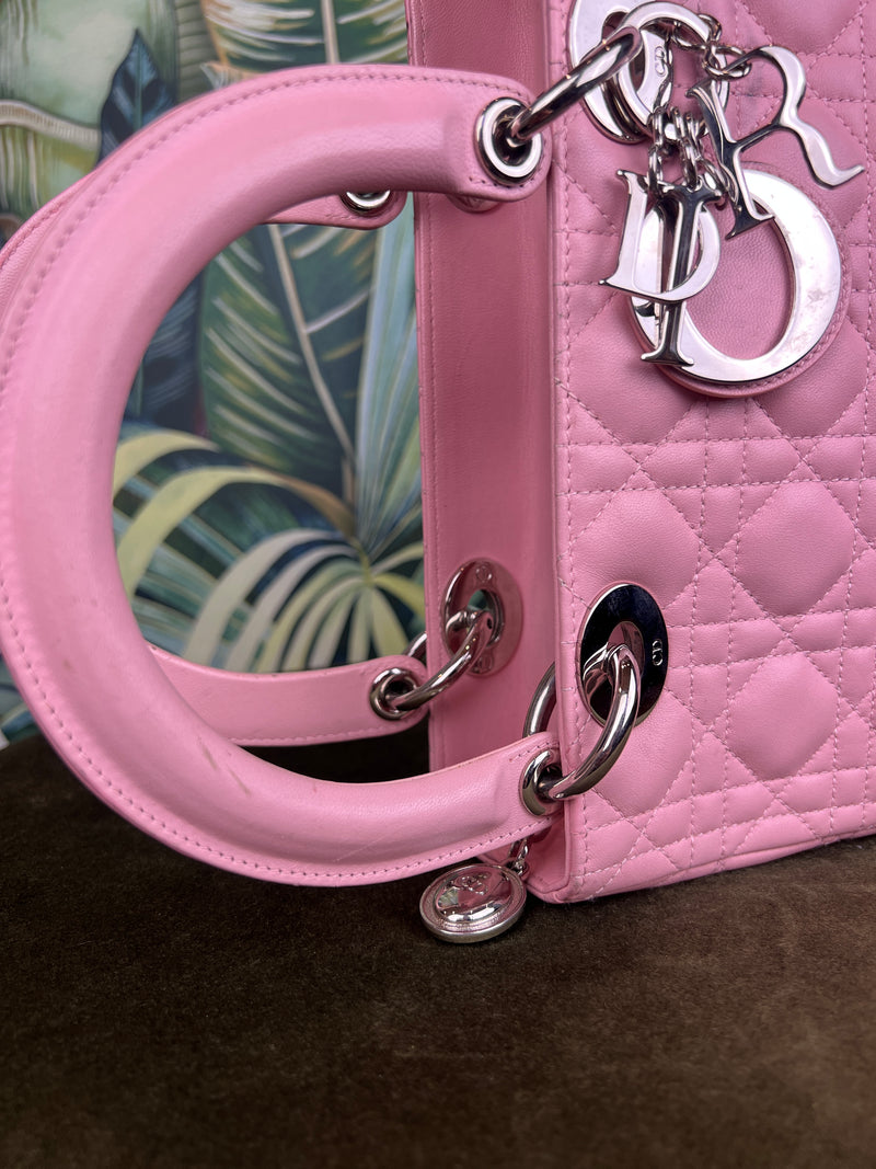 Lady Dior medium bag pink