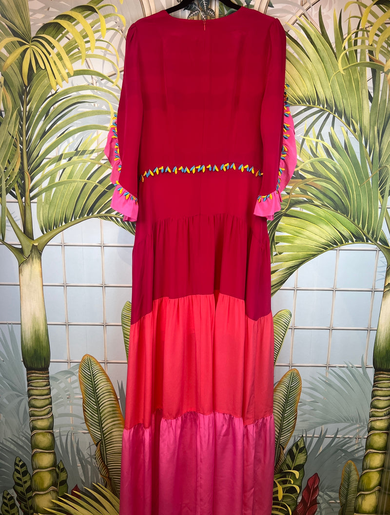 peter pilotto red dress Peter Pilotto One-shoulder Draped Dress In Red