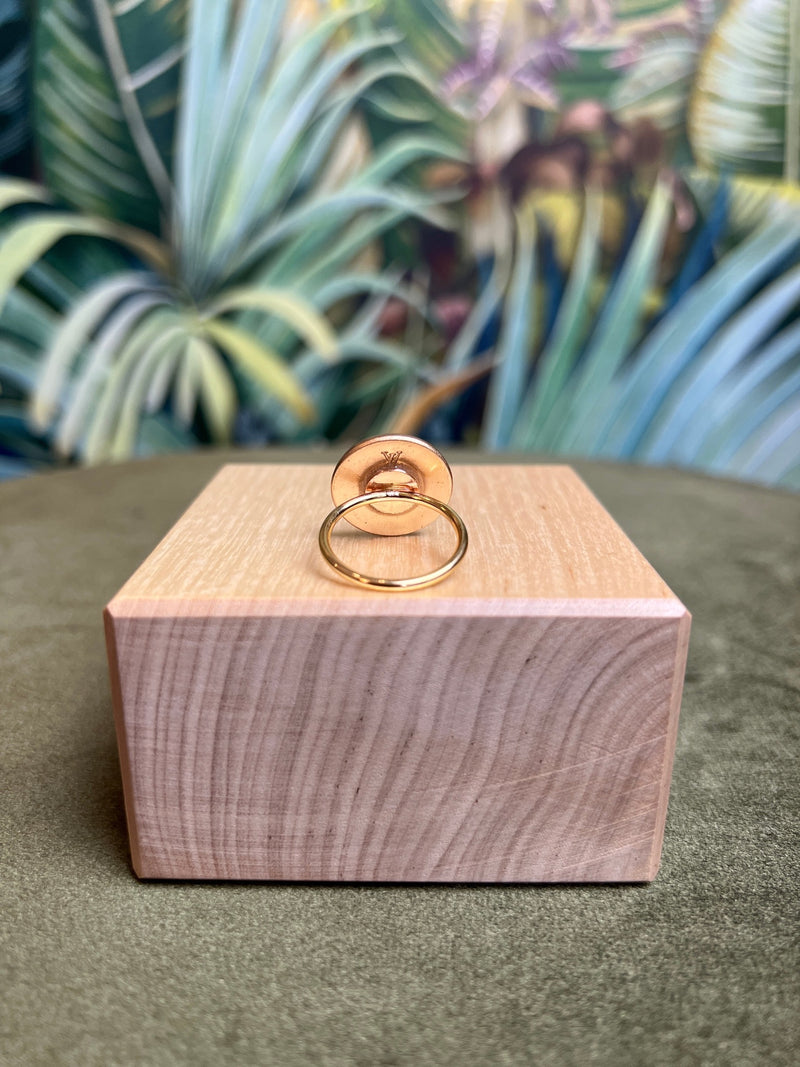 Repurposed LV Flower Ring Brown/Gold