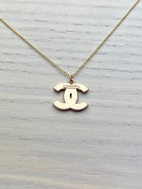 Repurposed CC  Necklace Letters/Gold