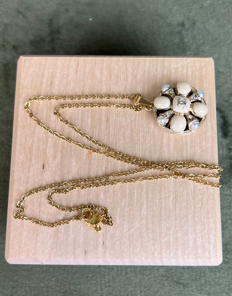 Repurposed CC white star necklace