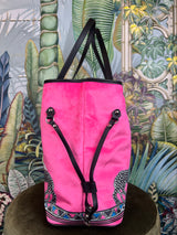 Velvet Tote Gattopardo Pink