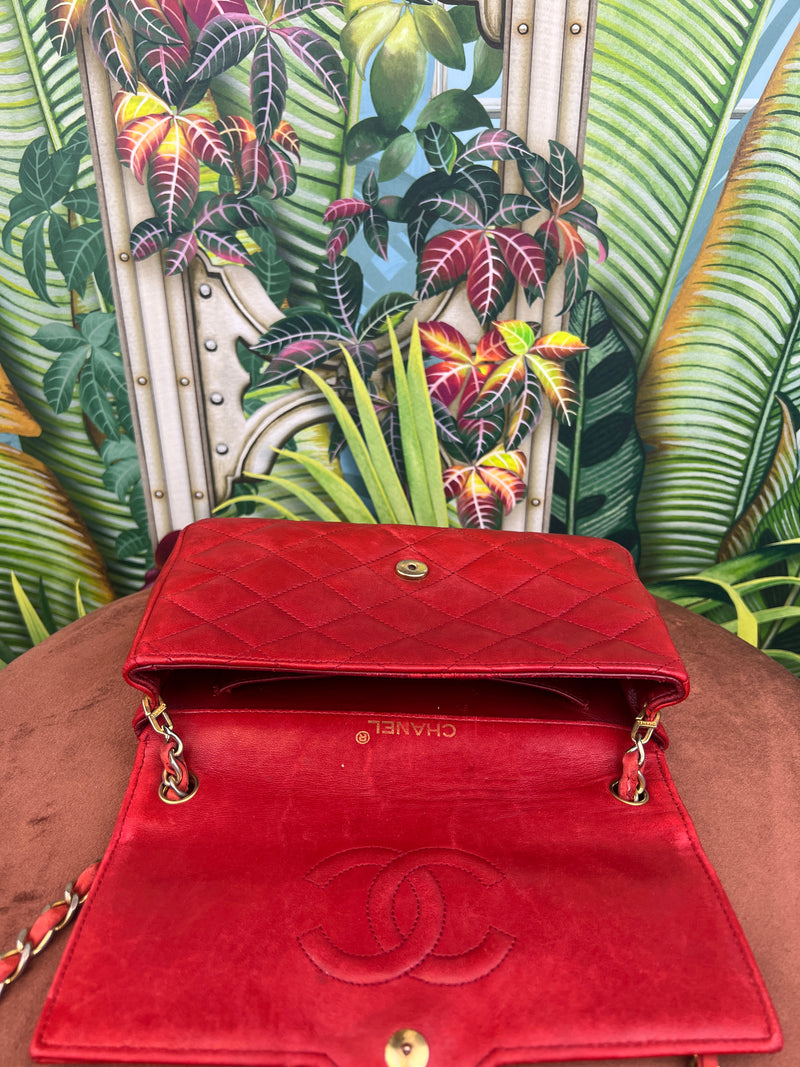 big red chanel bag vintage