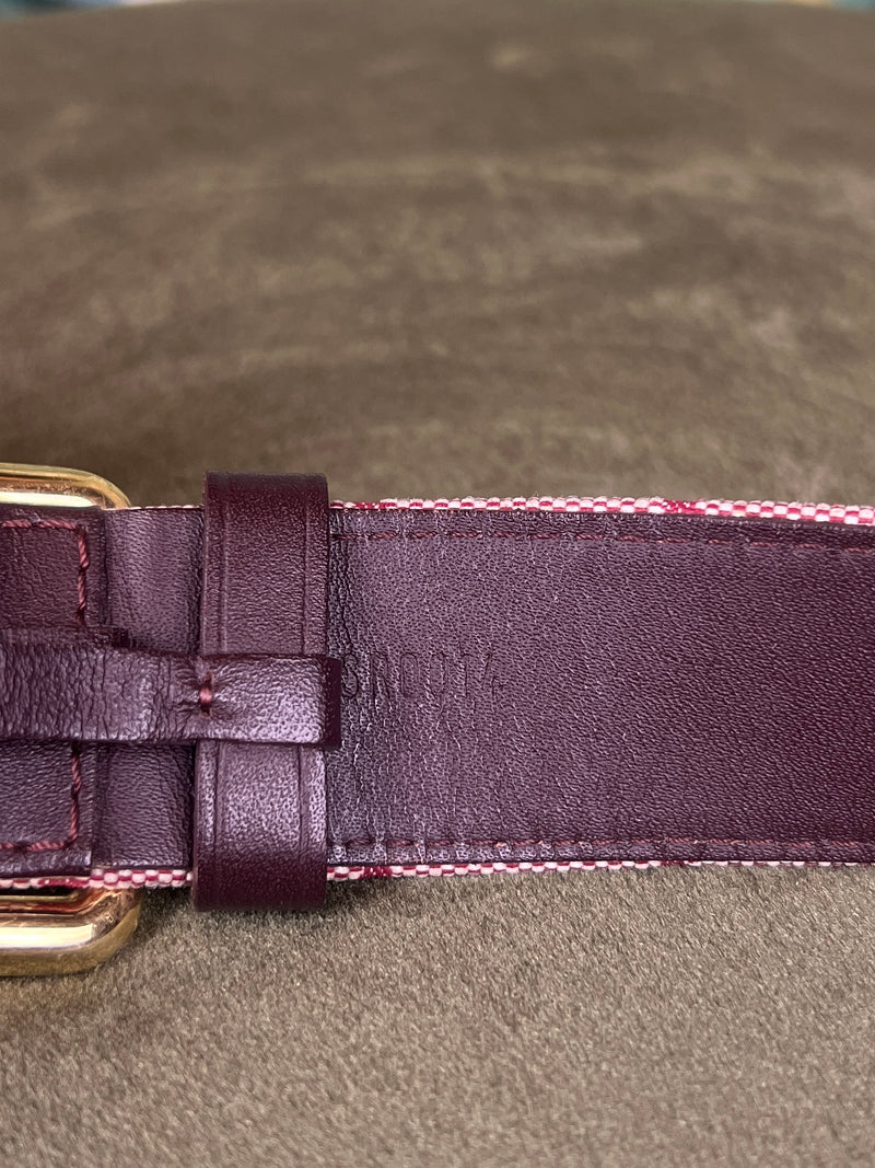 Louis Vuitton canvas belt