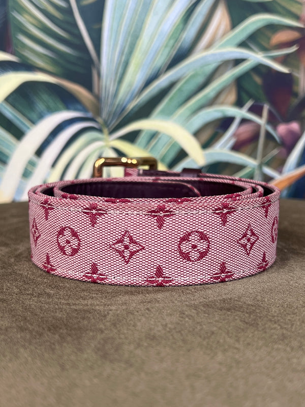 Louis Vuitton canvas belt