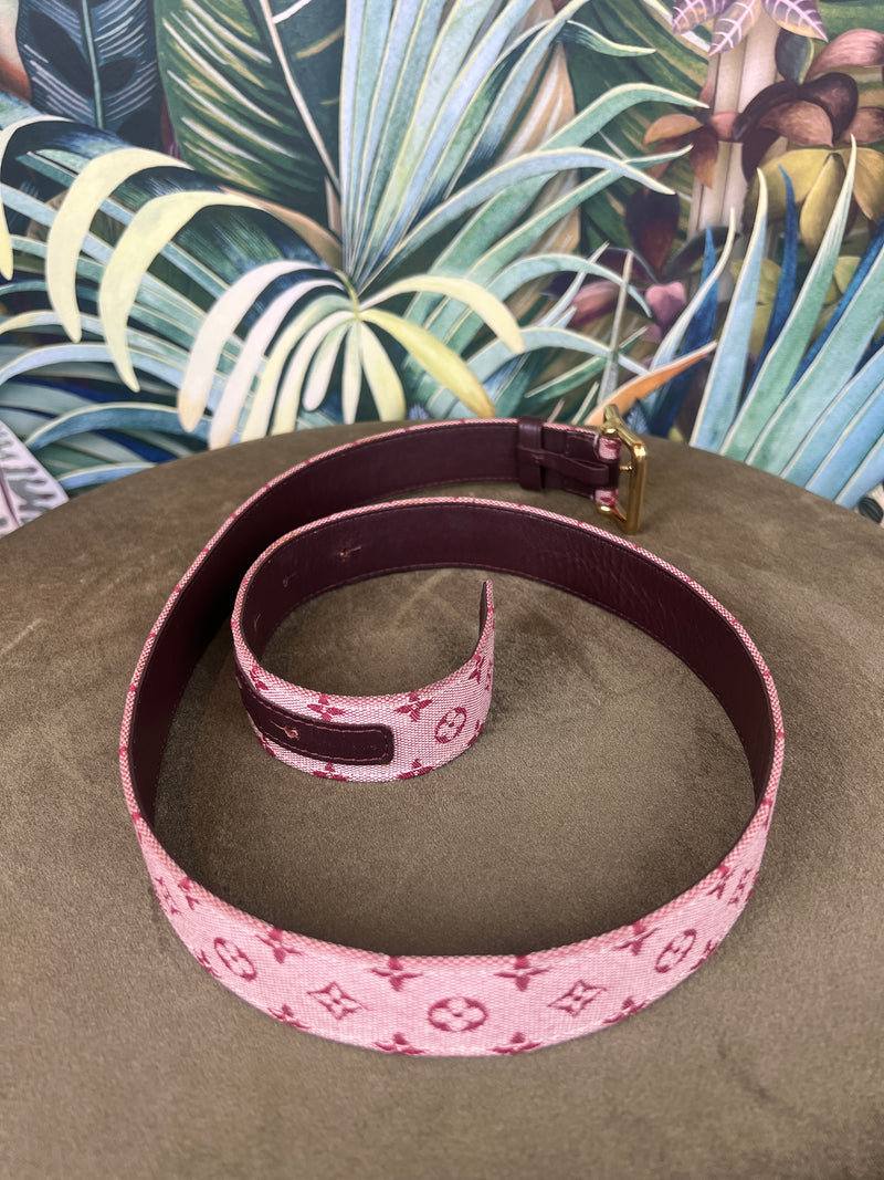 Louis Vuitton canvas belt