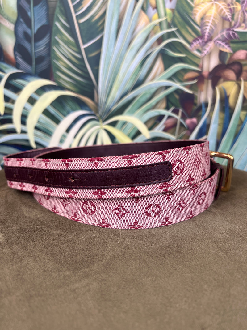 Louis Vuitton canvas belt