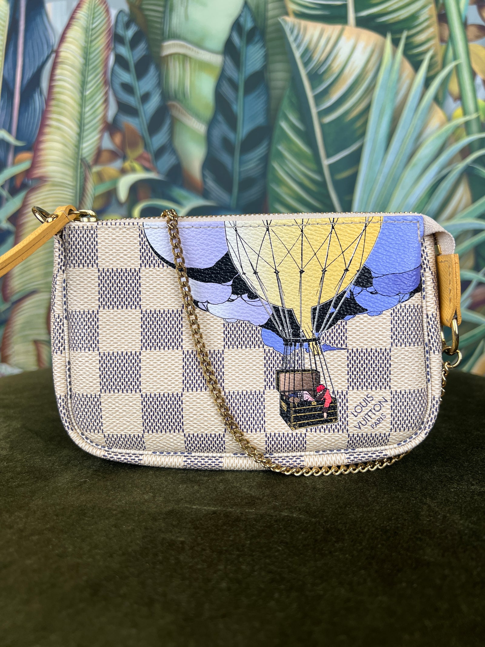 Louis Vuitton Damier Azur Mini Pochette Accessoires Hot air Balloon A Piece Lux