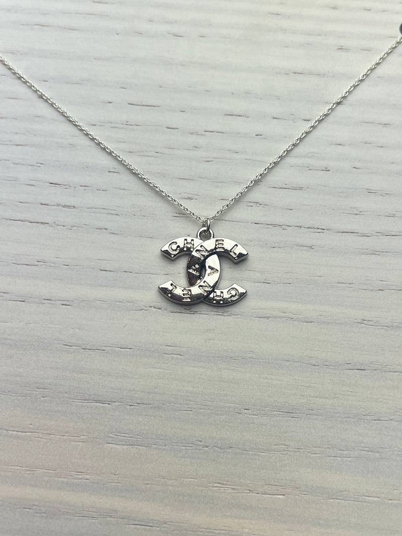 Repurposed CC Necklace Letters/Silver